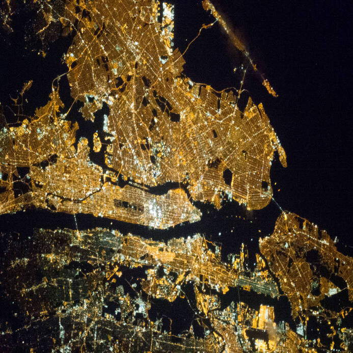 NYC from space